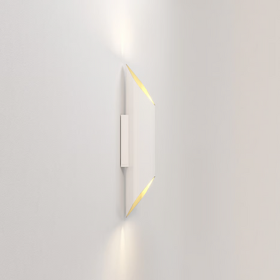 Ako 420 Phase Applique LED 2700K per interno in metallo bianco opaco oro