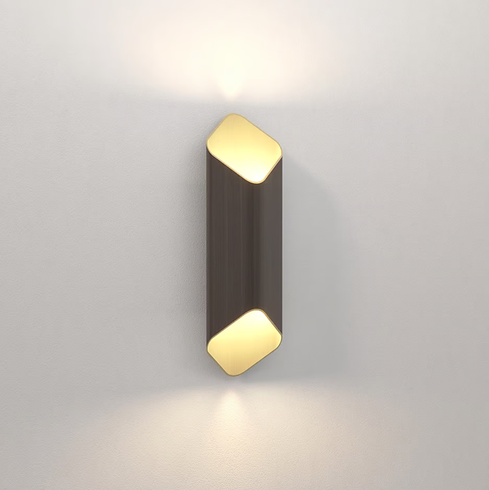 Ako 420 Phase Applique LED 2700K per interno in metallo bronzo oro