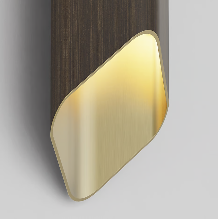 Ako 420 Phase Applique LED 2700K per interno in metallo bronzo oro