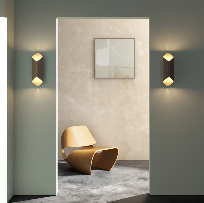 Ako 420 Phase Applique LED 2700K per interno in metallo bronzo oro