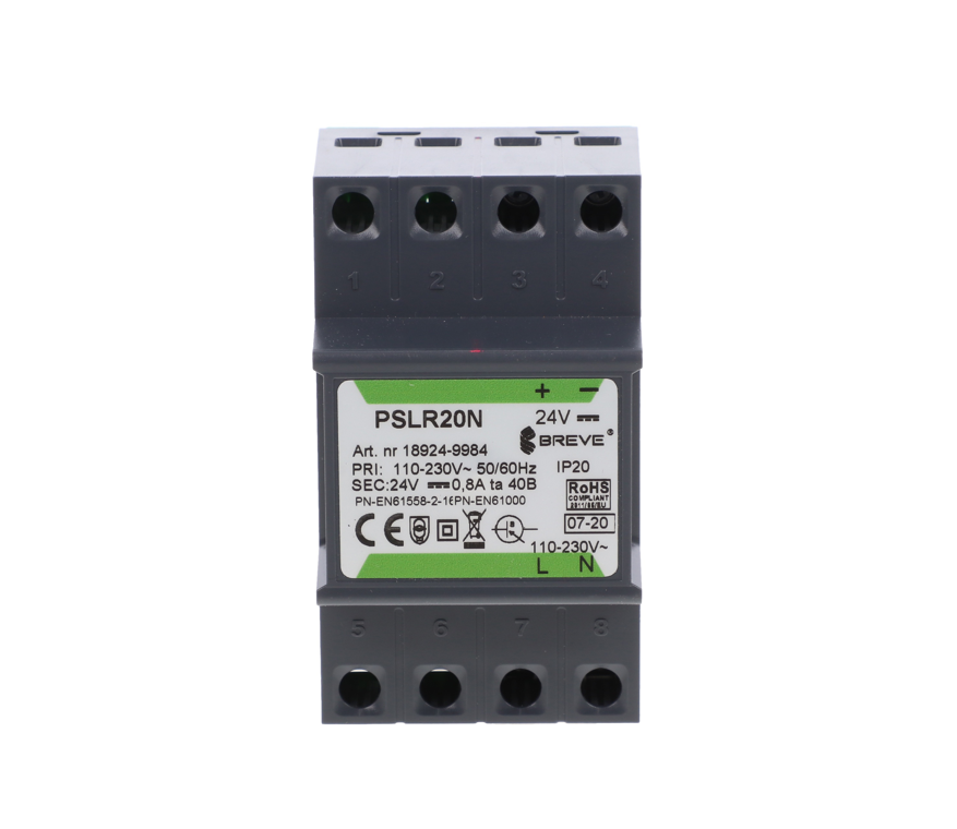 Breve Tufvassons Alimentatore da guida din 24V DC 30W