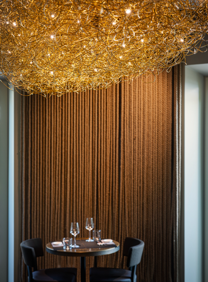 Fil de Fer Nuvola Lampadario Sospensione filo in alluminio