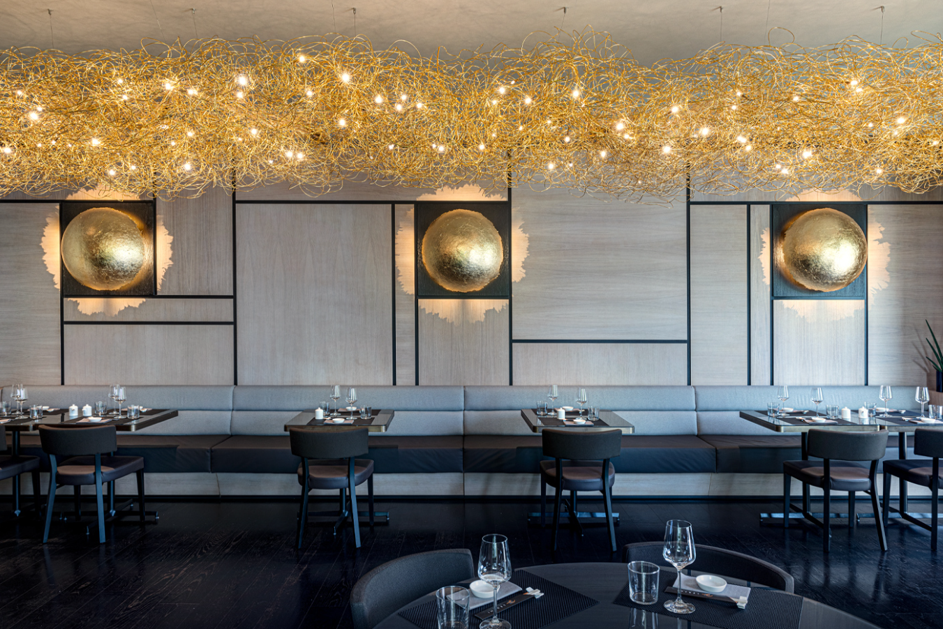 Fil de Fer Nuvola Lampadario Sospensione filo in alluminio