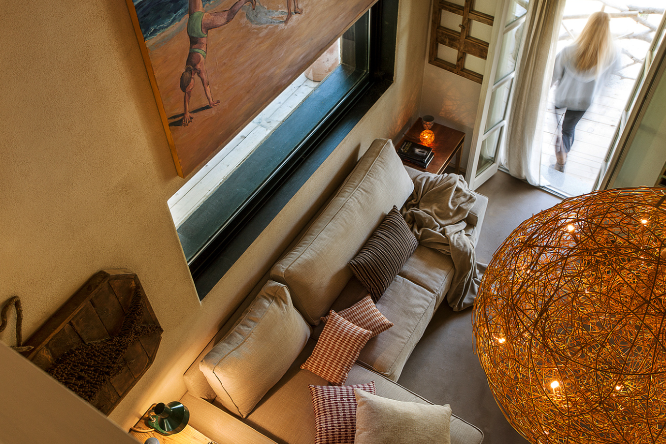 Fil de Fer Lampadario Sospensione sfera filo in alluminio