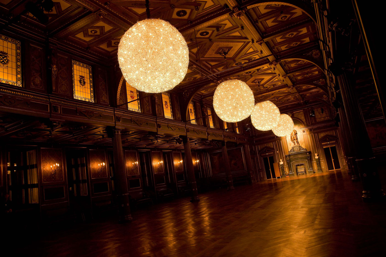 Fil de Fer Lampadario Sospensione sfera filo in alluminio