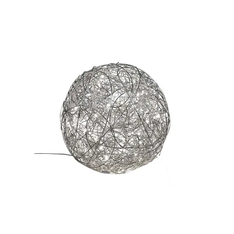 Fil de Fer F Lampada da terra sfera filo in alluminio