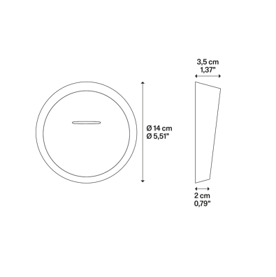 Chelsie 140 24V Applique Led lampada da parete IP67 grigio opaco