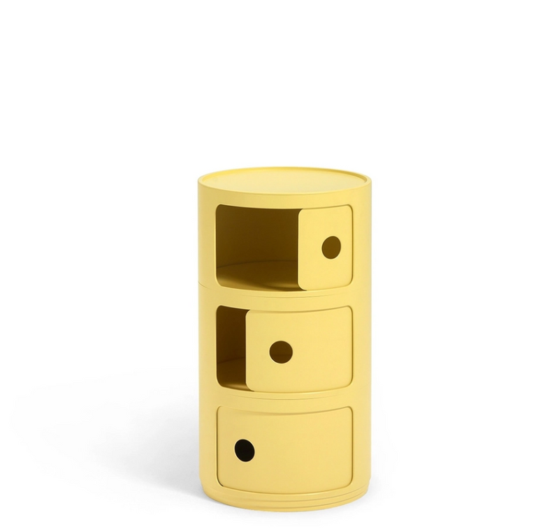 Componibili Bio Comodino in Biomateriale Ø32 H58 cm. giallo