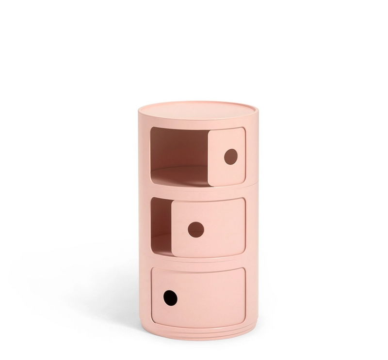 Componibili Bio Comodino in Biomateriale Ø32 H58 cm. rosa