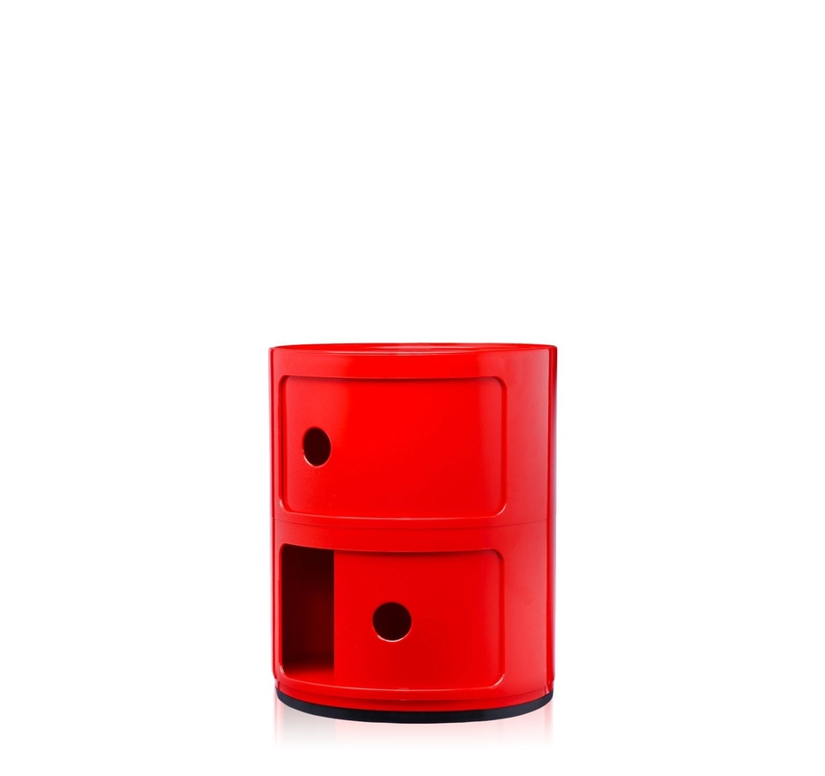 Componibili Classic Comodino in ABS Ø32 H40 cm. rosso