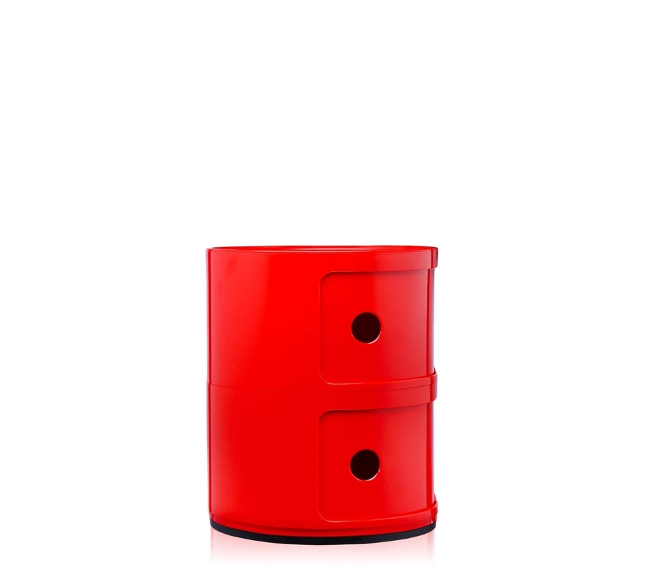 Componibili Classic Comodino in ABS Ø32 H40 cm. rosso