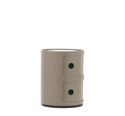 Componibili Classic Comodino in ABS Ø32 H40 cm. tortora