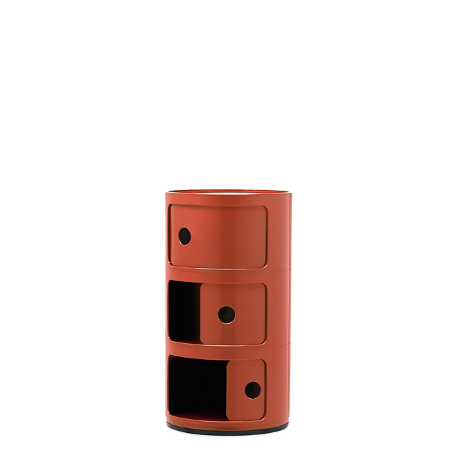 Componibili Classic Comodino in ABS Ø32 H58,5 cm. arancio