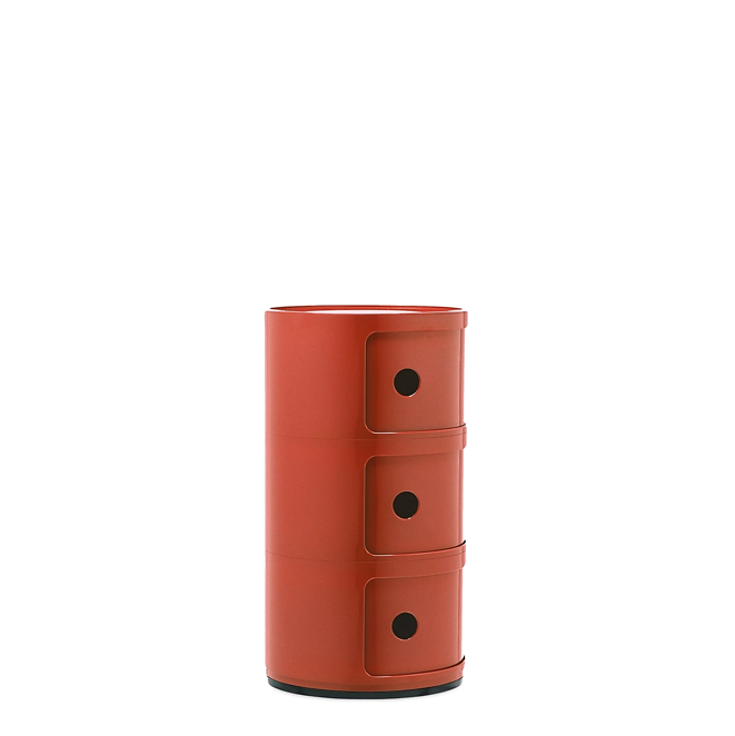 Componibili Classic Comodino in ABS Ø32 H58,5 cm. arancio