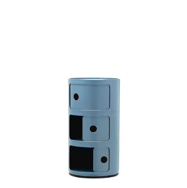 Componibili Classic Comodino in ABS Ø32 H58,5 cm. azzurro