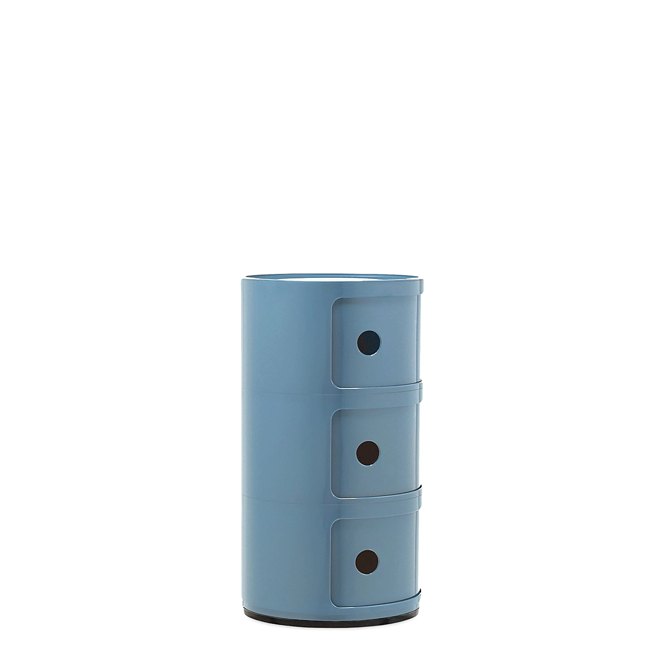 Componibili Classic Comodino in ABS Ø32 H58,5 cm. azzurro