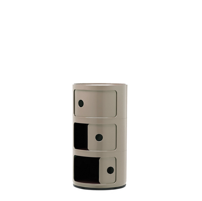 Componibili Classic Comodino in ABS Ø32 H58,5 cm. tortora