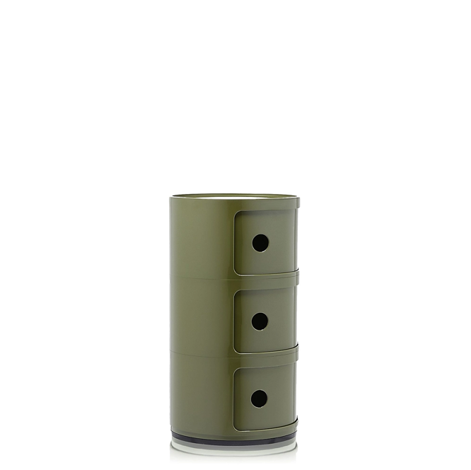 Componibili Classic Comodino in ABS Ø32 H58,5 cm. verde