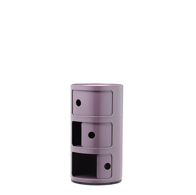 Componibili Classic Comodino in ABS Ø32 H58,5 cm. viola