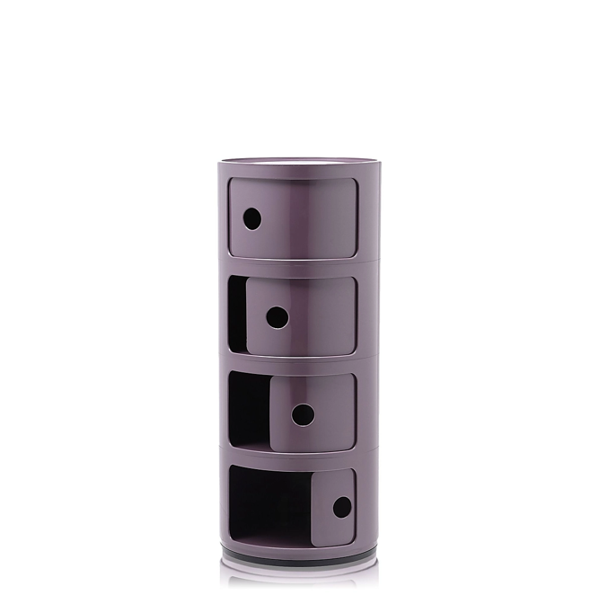 Componibili Classic Comodino in ABS Ø32 H77 cm. viola