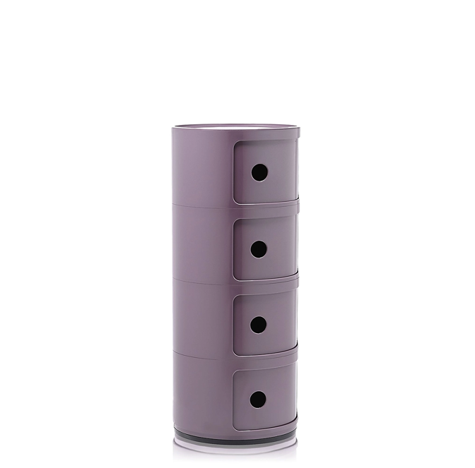 Componibili Classic Comodino in ABS Ø32 H77 cm. viola