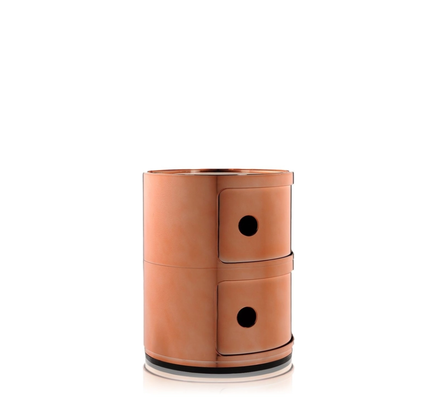Componibili Metal Comodino in ABS metallizzato Ø32 H40 cm. rame