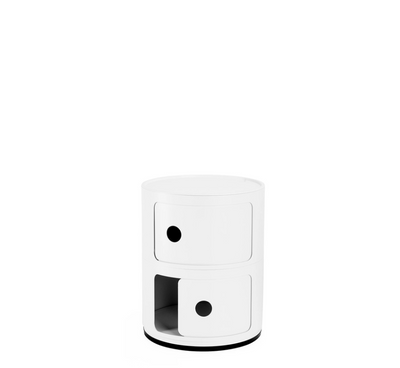 Componibili Recycled Comodino in Tecnopolimero Ø32 H40 cm. bianco