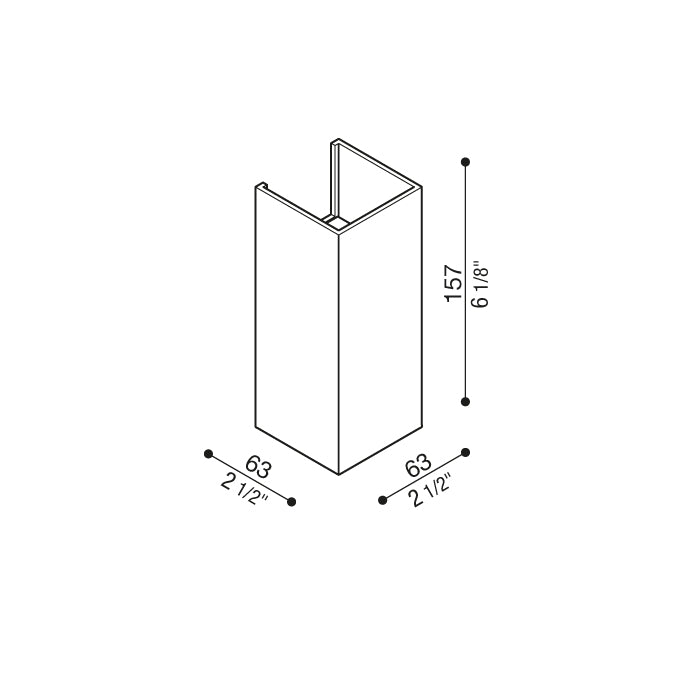 Dodo 60 Full Lampada da parete per esterno in alluminio pressofuso IP54