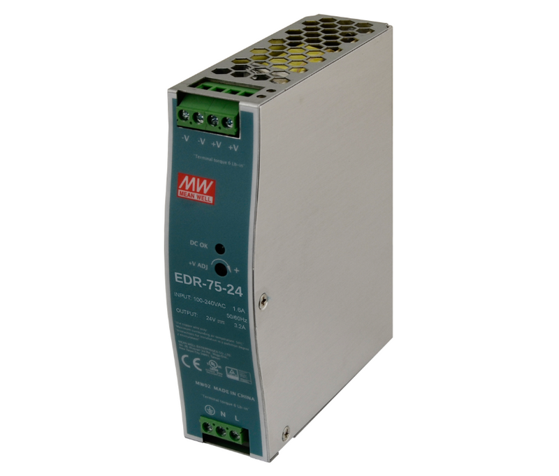 Mean Well Alimentatore da guida din 24V DC 75W