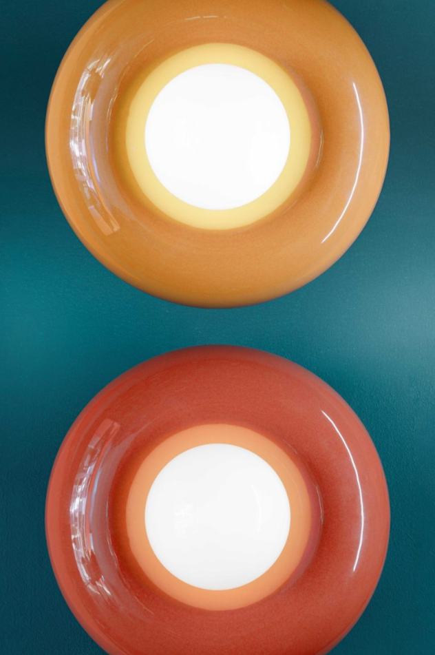 Bumbum C2750 applique lampada parete ceramica decorata turchese