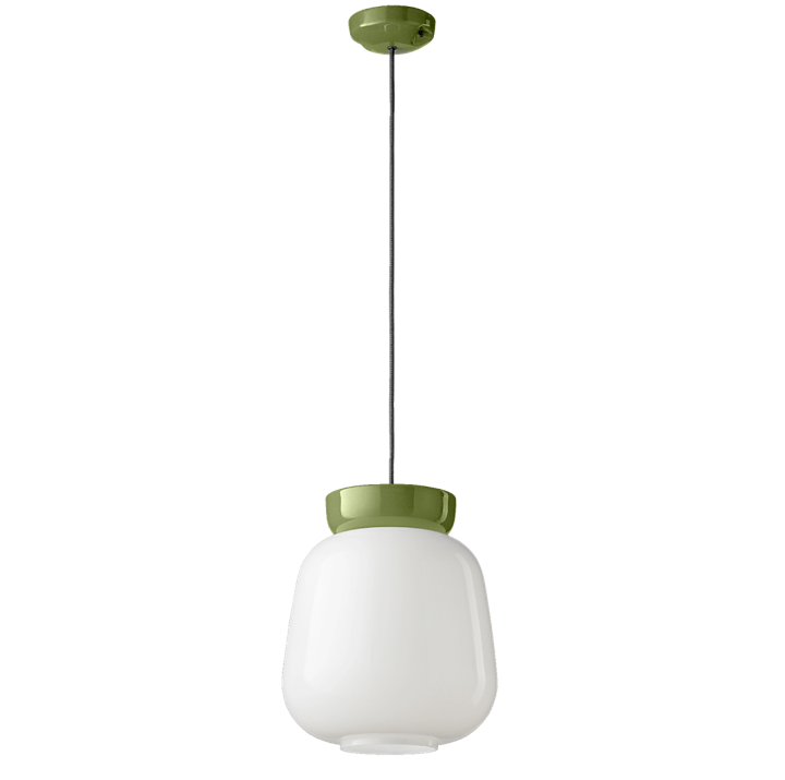 Corcovado C2742 lampadario sospensione ceramica verde vetro bianco lucido