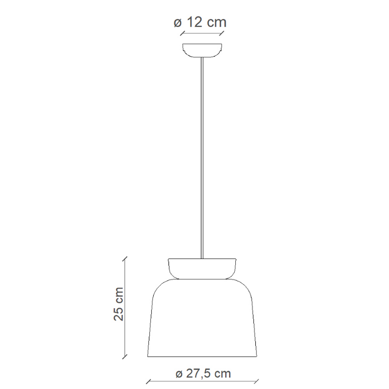 Corcovado C2744 lampadario sospensione ceramica azzurro arancio