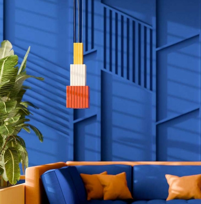Metra C2831 lampadario sospensione ceramica decorata