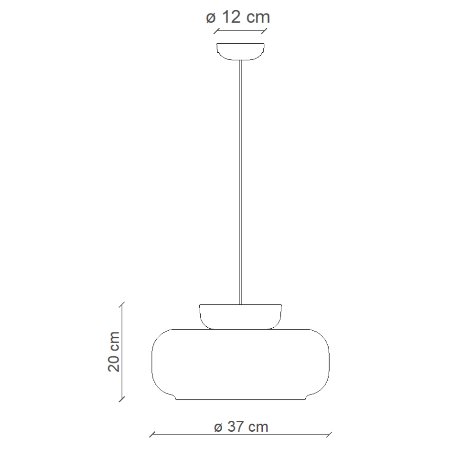 Maracanà C2741 lampadario sospensione ceramica moka vetro arancio lucido