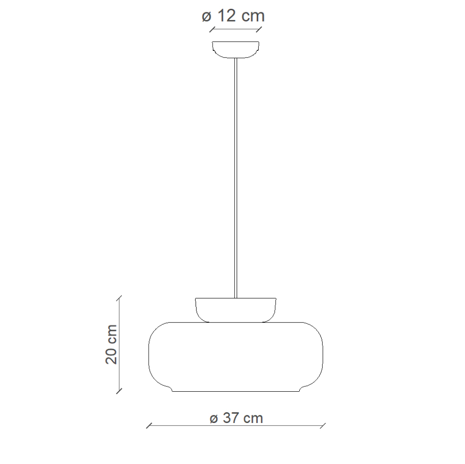Maracanà C2743 lampadario sospensione ceramica blu vetro bianco lucido
