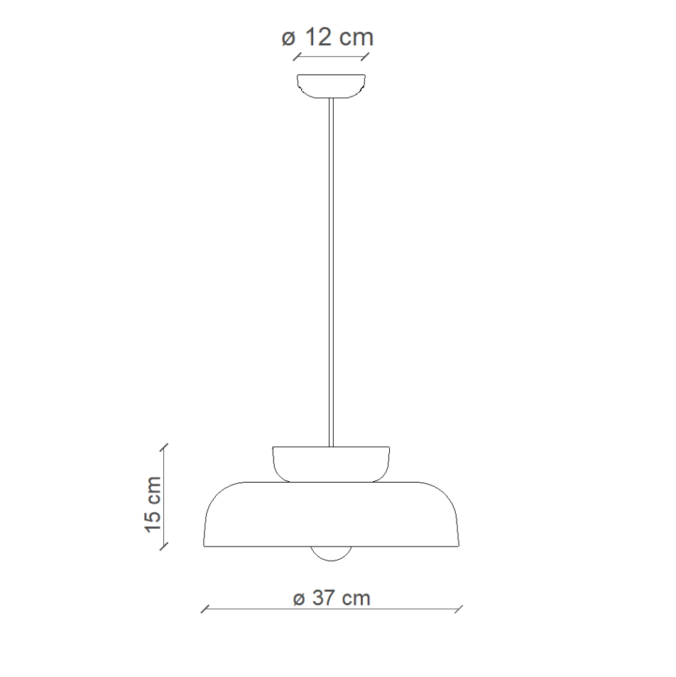 Maracanà C2745 lampadario sospensione ceramica arancio azzurro