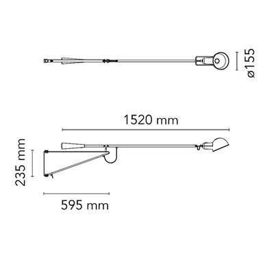 265 Small Lampada da parete Chromatica
