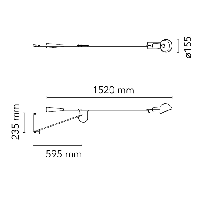 265 Small Lampada da parete Chromatica