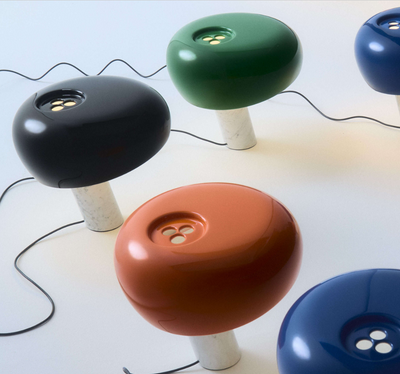 Snoopy Lampada da tavolo in marmo vetro verde