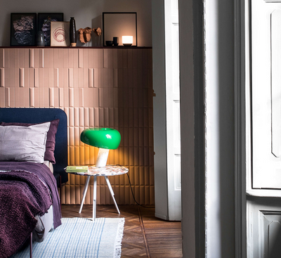 Snoopy Lampada da tavolo in marmo vetro verde