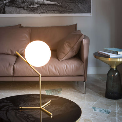 IC Lights T1 High Lampada da tavolo ottone vetro soffiato Ø20 cm.