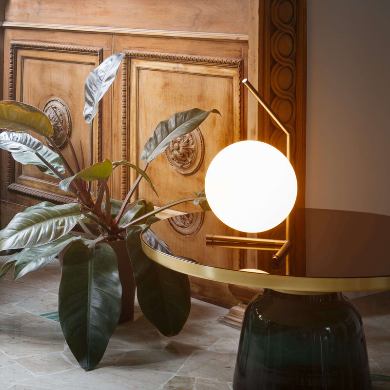 IC Lights T1 Low Lampada da tavolo ottone vetro soffiato Ø20 cm.