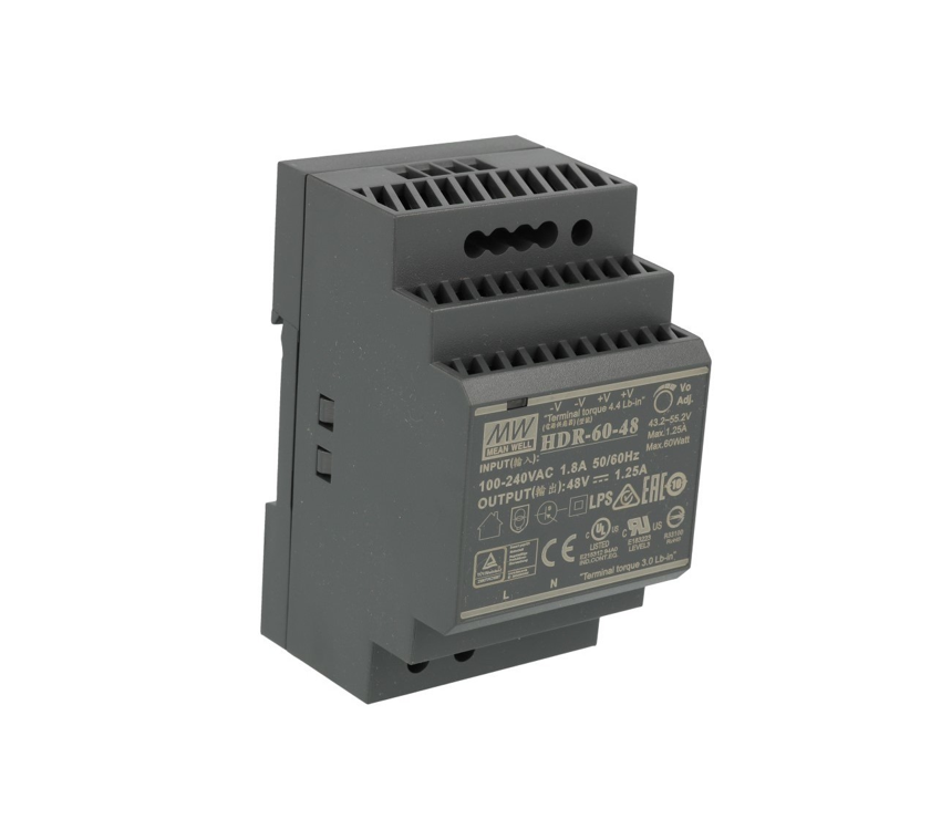 Mean Well Alimentatore barra din 48V DC 60W