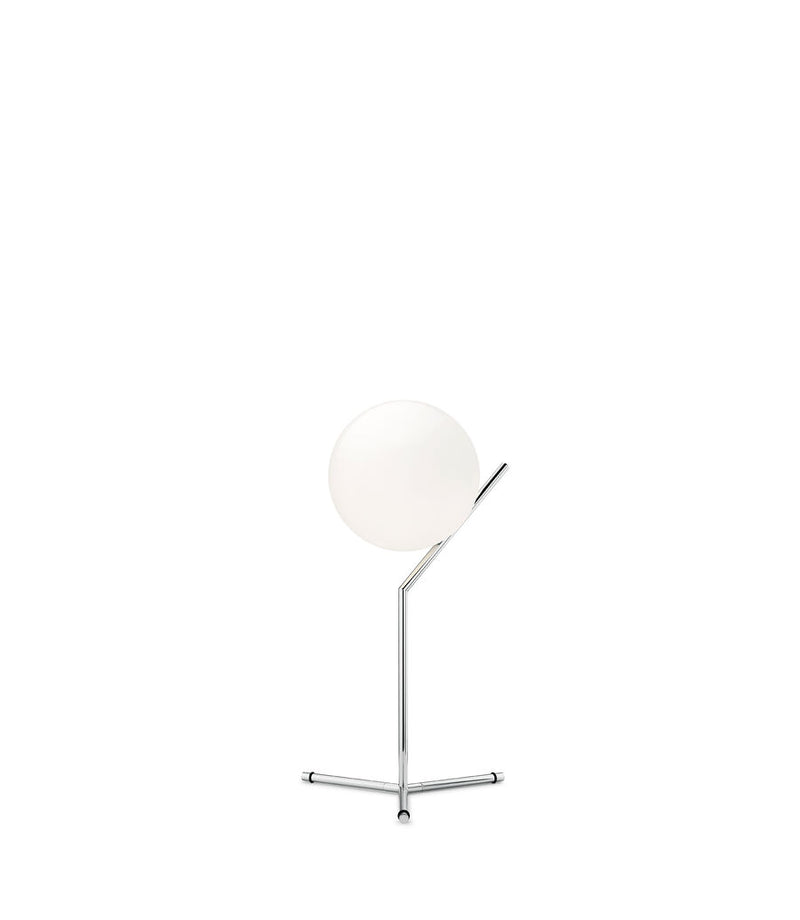 IC Lights T1 High Lampada da tavolo cromo vetro soffiato Ø20 cm.