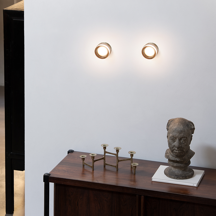 Lolly ap1 trasparente lampada da parete soffitto in metallo e vetro