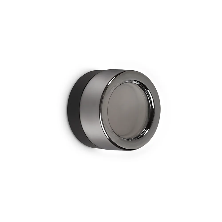 Lolly ap1 grigio lampada da parete soffitto in metallo e vetro