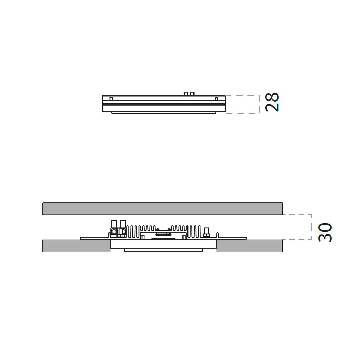 4249S Miniled faretto incasso LED max 2x8W 20°/30°/40°/50°