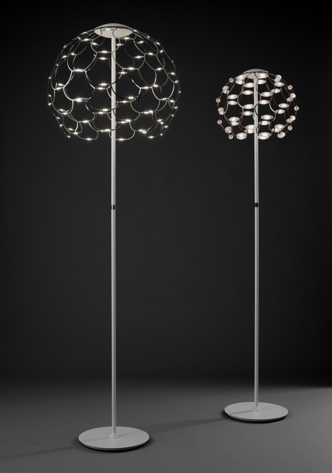 Lamoi lampada da terra Led 49W oro