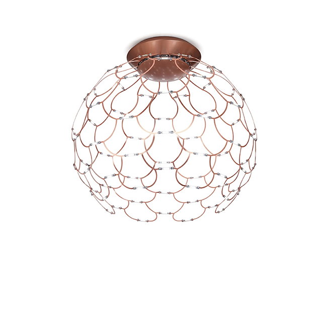 Lamoi soffitto piccola Led 49W rame Push DALI 0-10V 1-10V