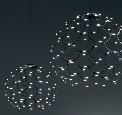Lamoi sospensione media Led 72W cromo On/Off